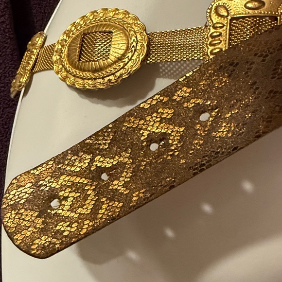 Streets Ahead Gold Decorative Belt NWOT - Picture 11 of 16